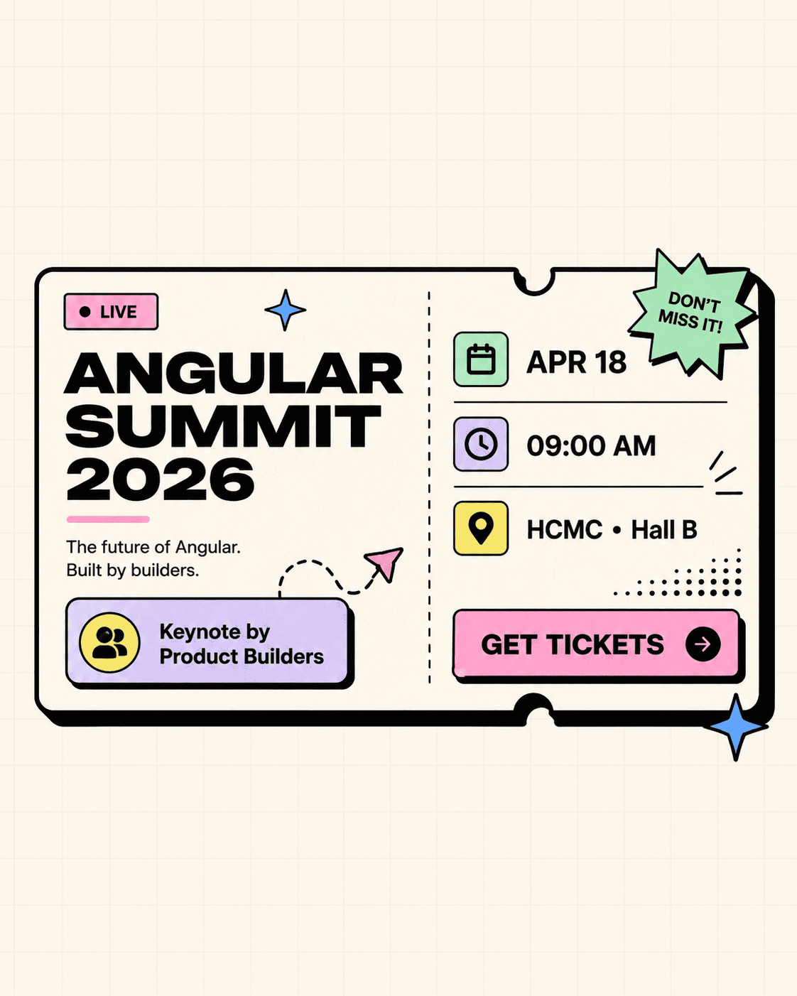 Event ticket – Angular Summit 2026