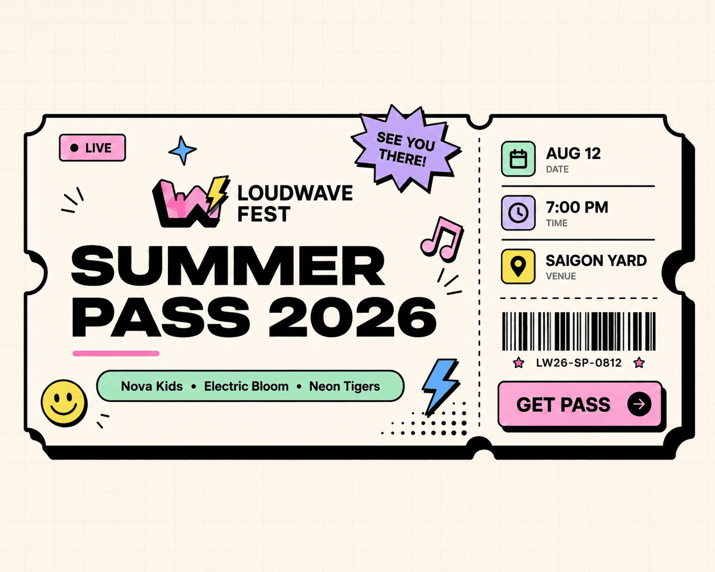 Event ticket – Loudwave Fest