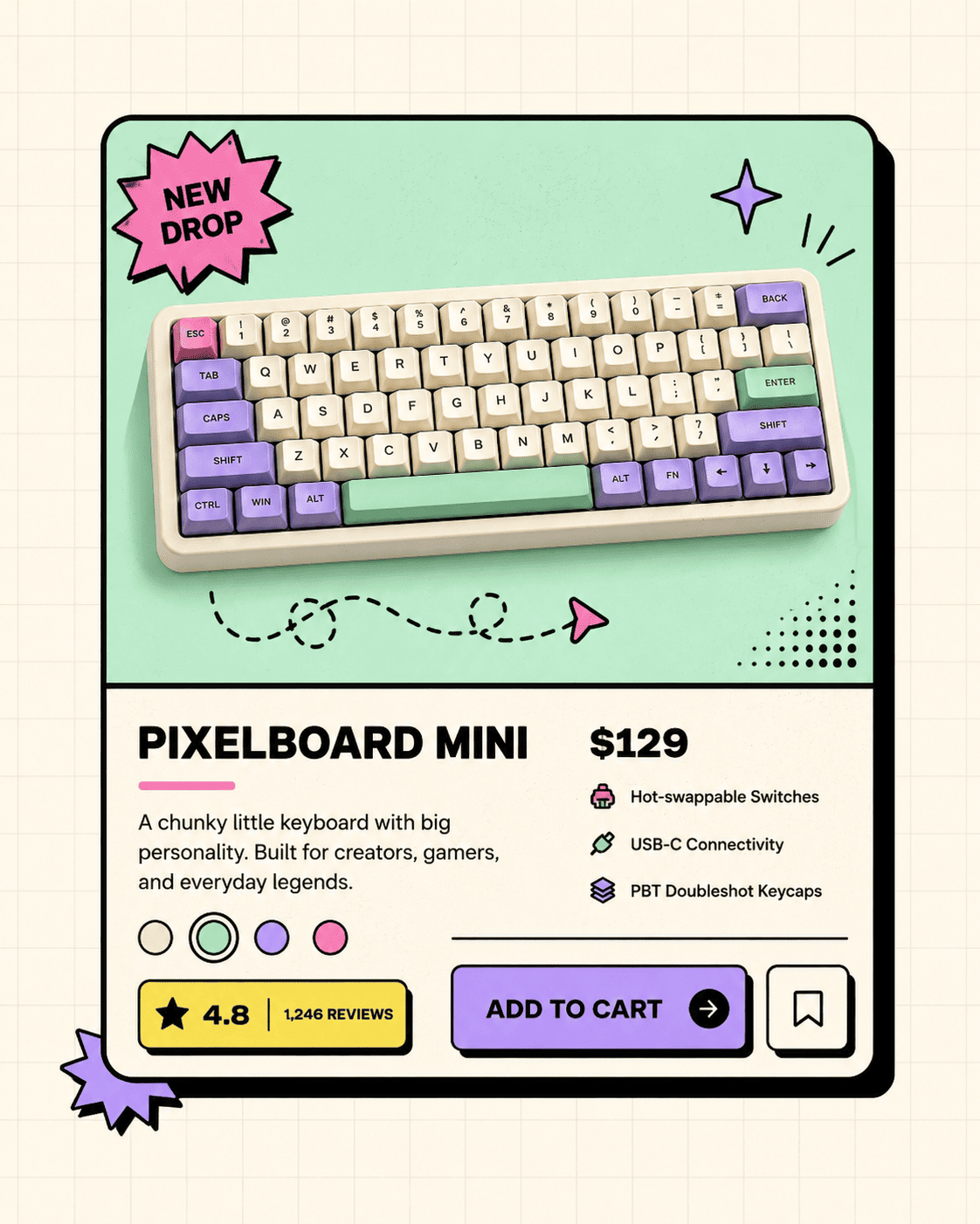 Product card – Pixelboard Mini